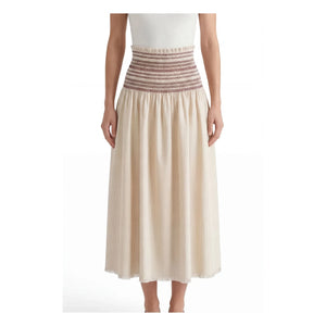 Hod - Aurore Cotton Gathered Skirt | Cream