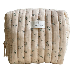 Gabrielle Paris - Organic Cotton Toiletry Bag | Beige