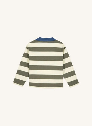 Bonton - Polo Pesto Çizgili | Pembe