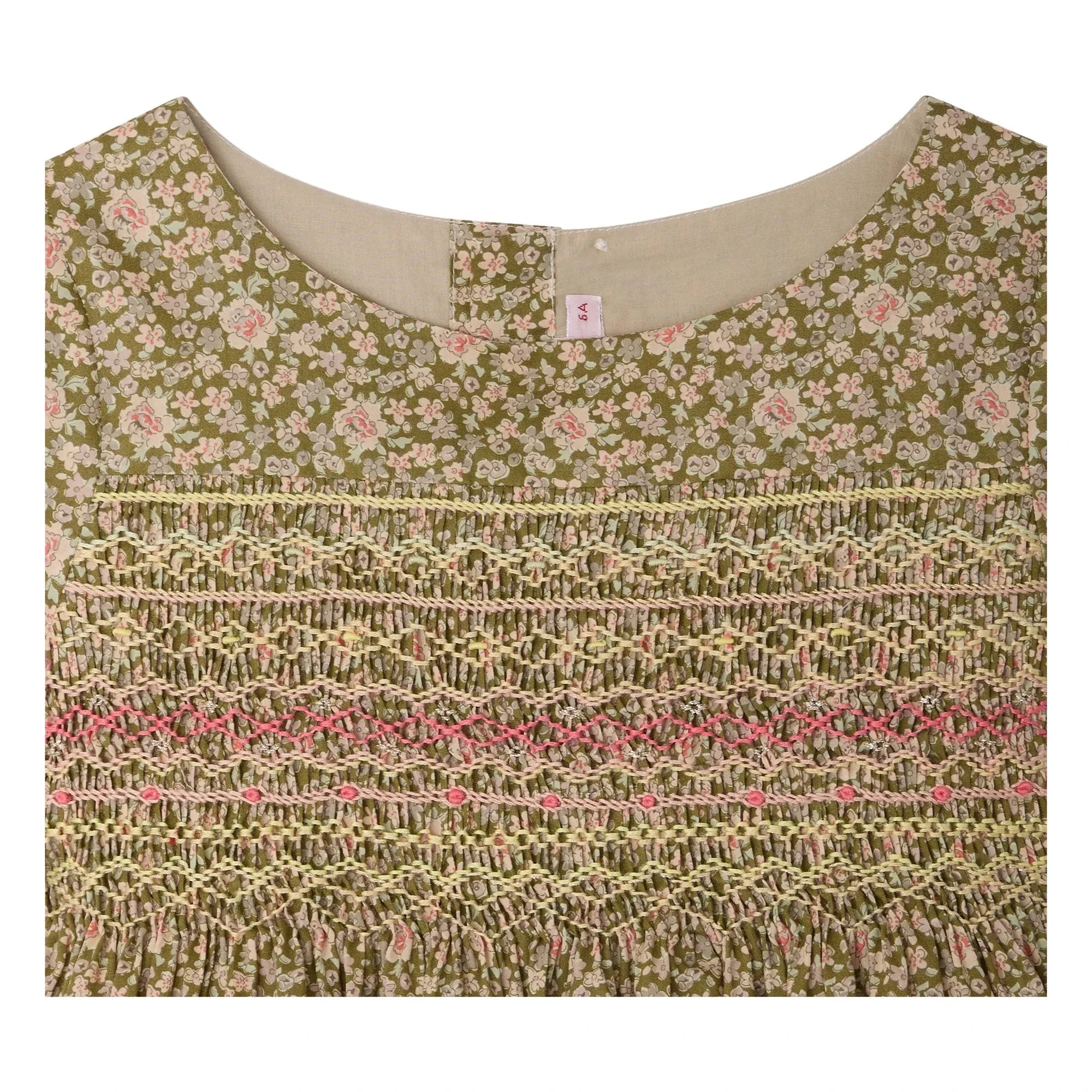 Bonpoint - Duchesse Liberty Organic Cotton Dress | Green