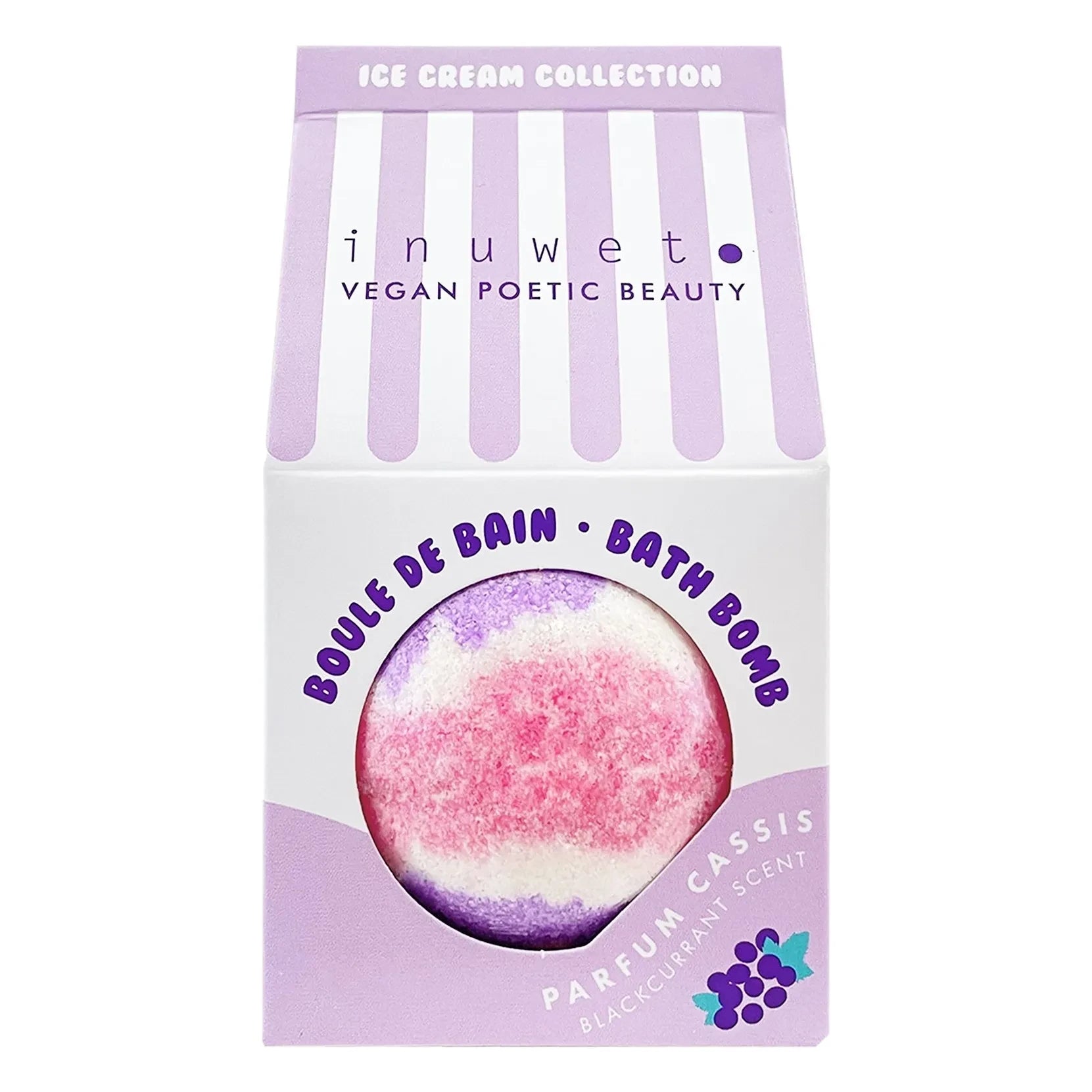 Inuwet - Ice Cream Elderberry Bath Bomb - 120g