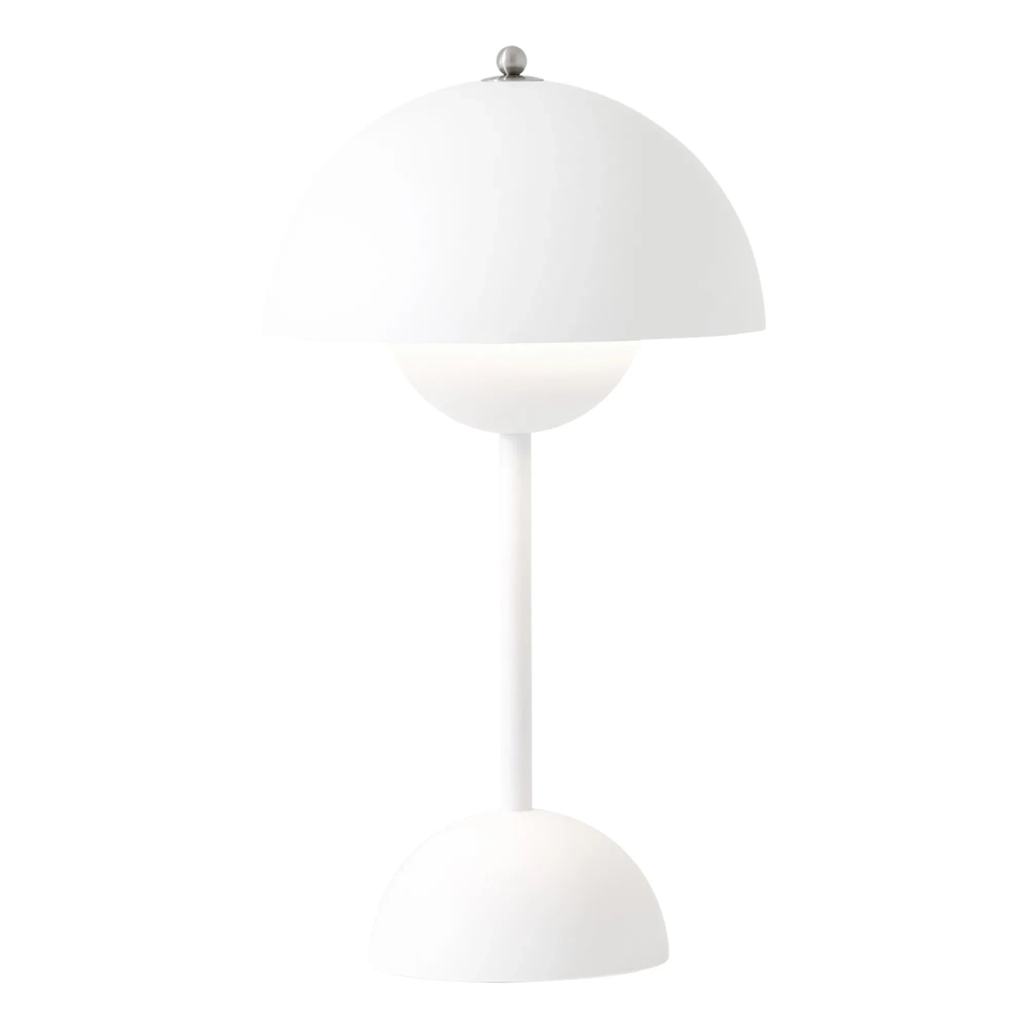 & Tradition - VP9 Flowerpot Portable Table Lamp, Vernon Panton | White