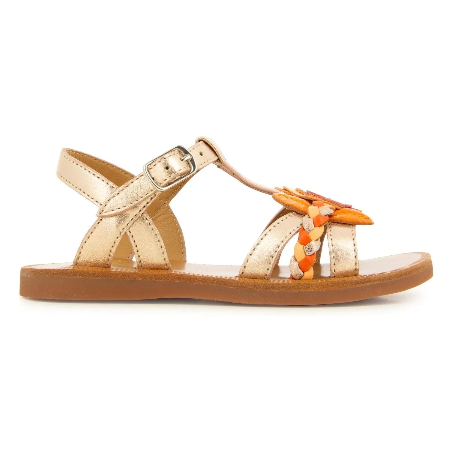 Pom d'Api - Plagette Alto Sandaletler | Pembe Altın