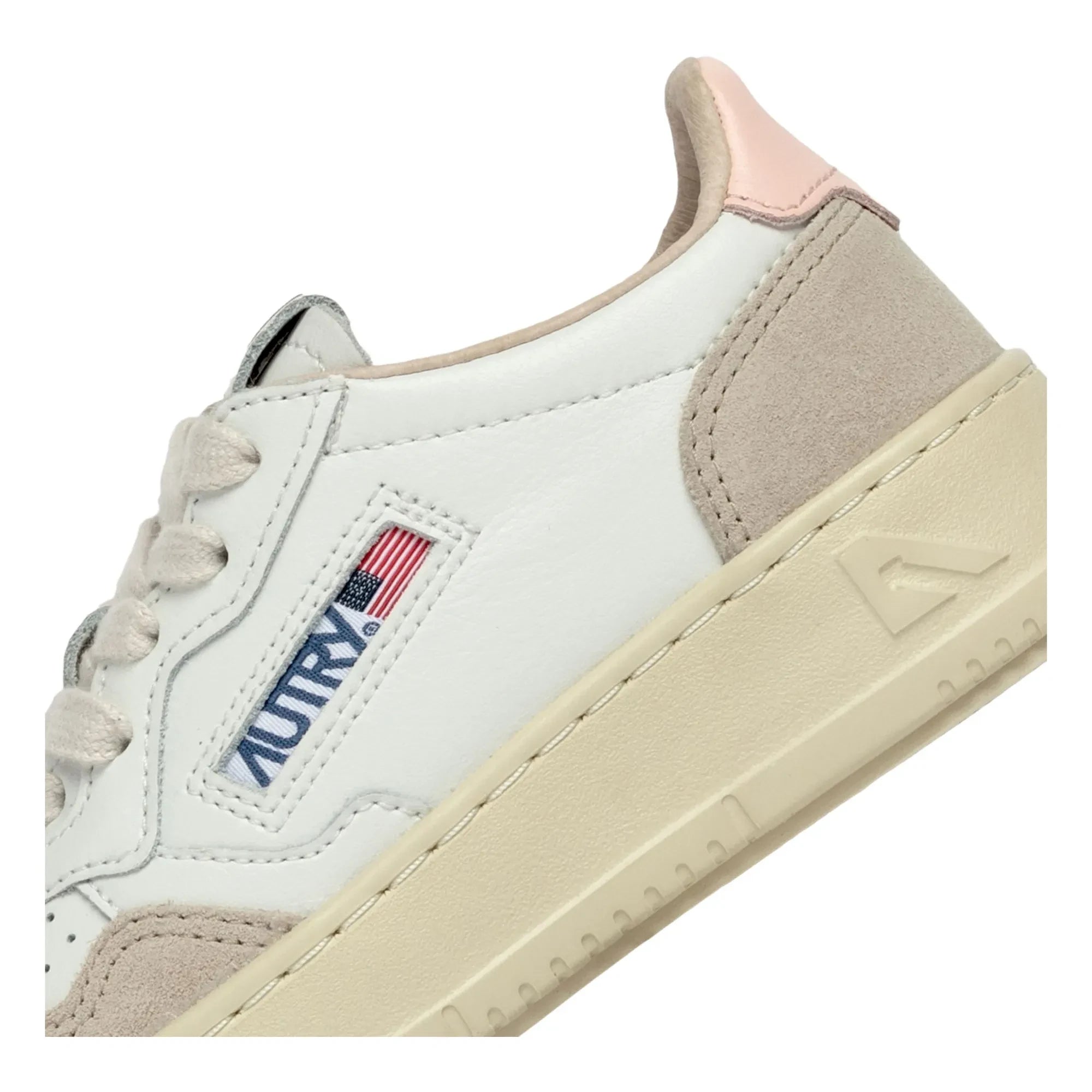 Autry - Kids Medalist Low Suede Sneakers | Dust Pink