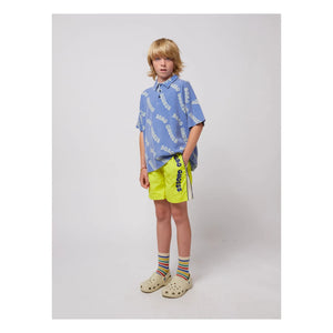 Bobo Choses - Organic Cotton Logo Polo T-shirt | Blue