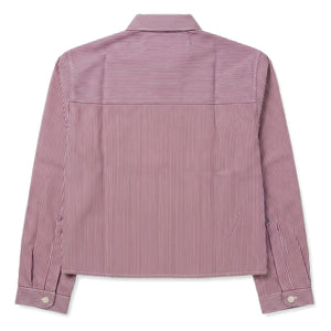 Finger in the nose - Striped Short Shirt | Brick red