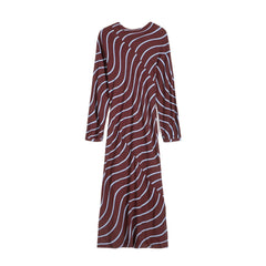 Bobo Choses - Psychedelic Striped Dress | Burgundy