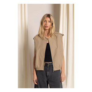 Smallable Woman - Savannah Sleeveless Jacket | Beige