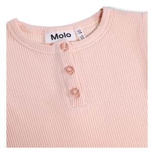 Molo - Rosey ribbed button-down tee | Light Pink