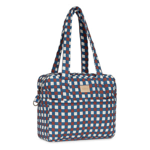 Nobodinoz - Hyde Park Mosaic baby care bag | Blue