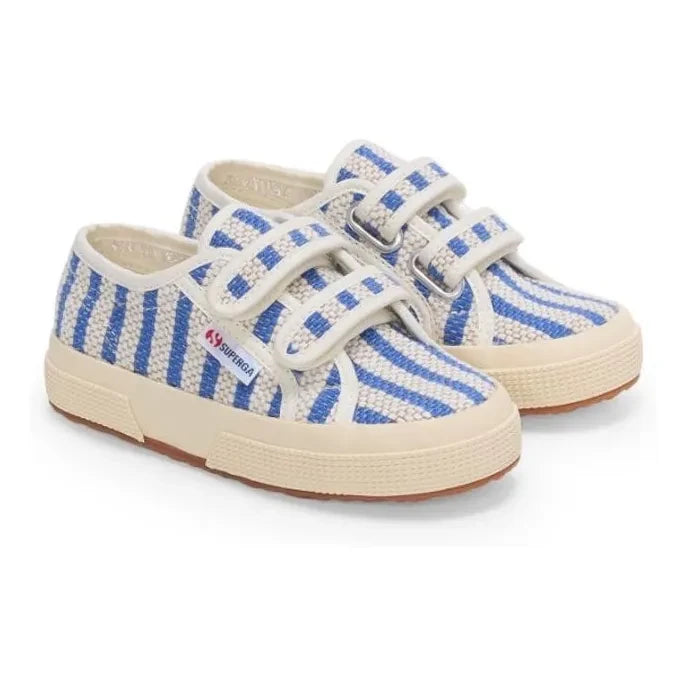 Superga - 2750 Striped Lace-Up Sneakers | Blue