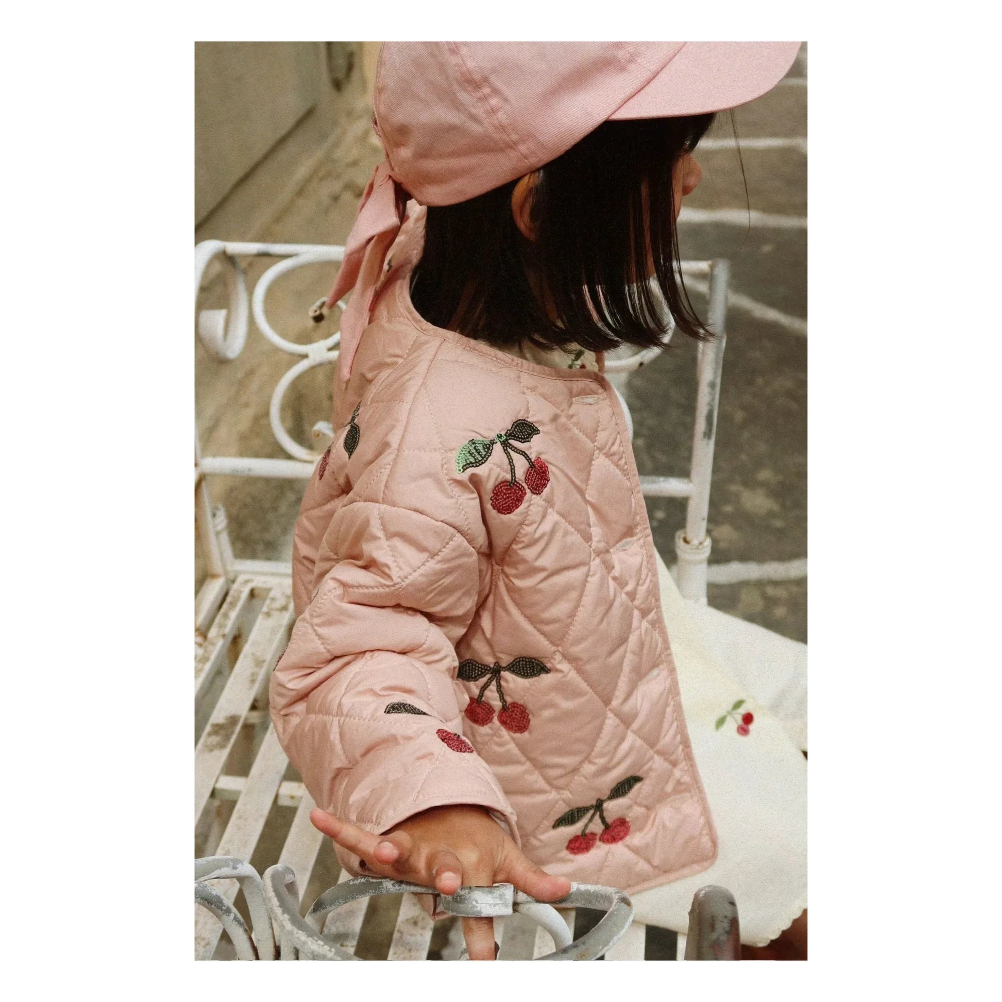 Konges Sløjd - Sequins Flora Cherry Quilted Jacket | Pink
