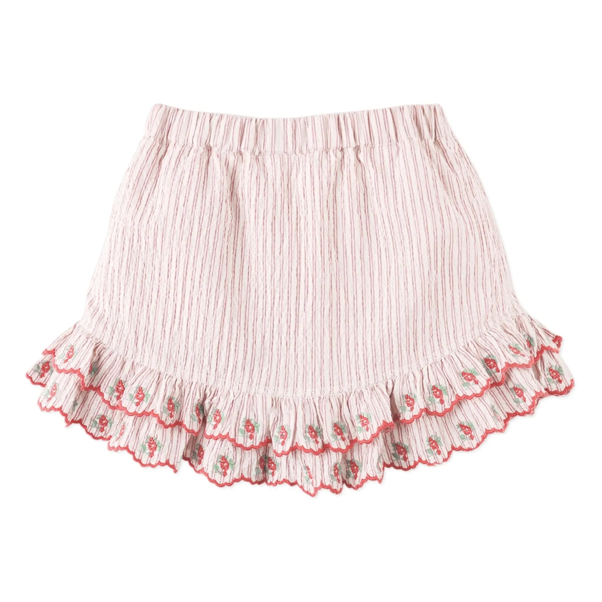 Gingersnaps - Remi Embroidered Short Skirt | Red