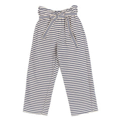 Babe & Tess - Teresa Striped Gathered Pants | Navy