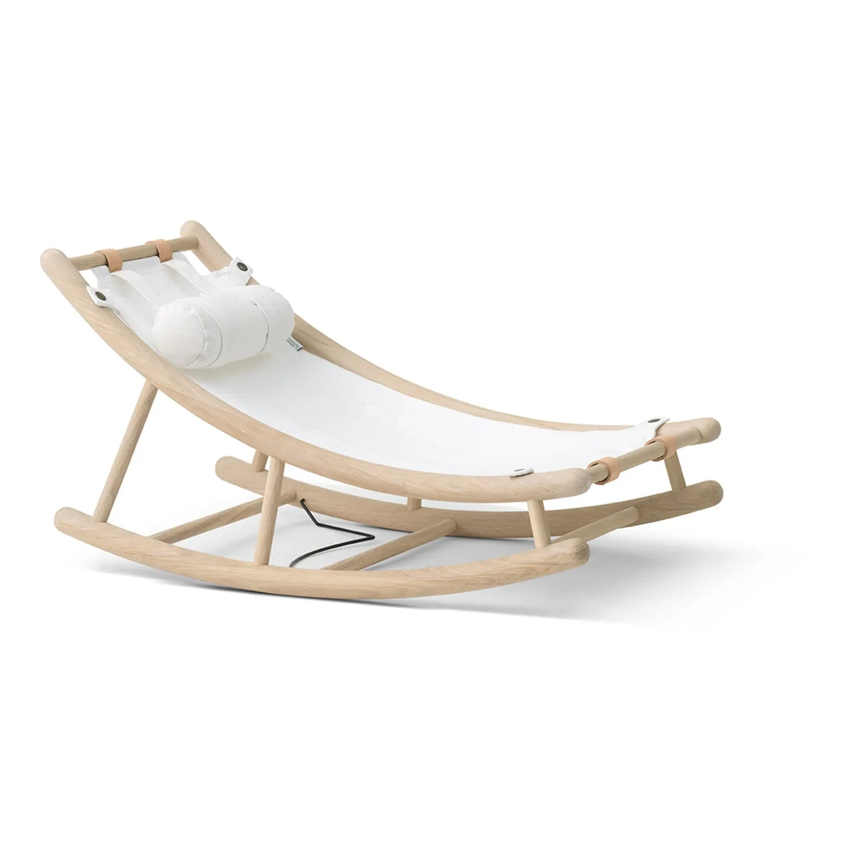 Oliver Furniture - Meşe Bebek Sallanan Sandalyesi | Beyaz