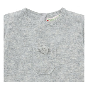Bonpoint - Cashmere romper | Gray melange