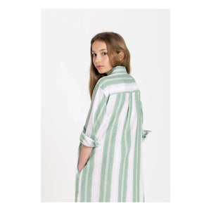 Smallable Kid - Striped Leya Shirt Dress | Mint Green