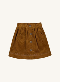 Bonton - Karamel Polka Kadife Etek