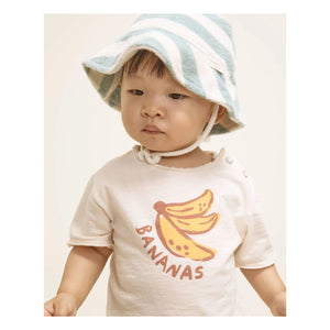 Búho - Organic Cotton Baby T-Shirt with Banana Design | Off-White
