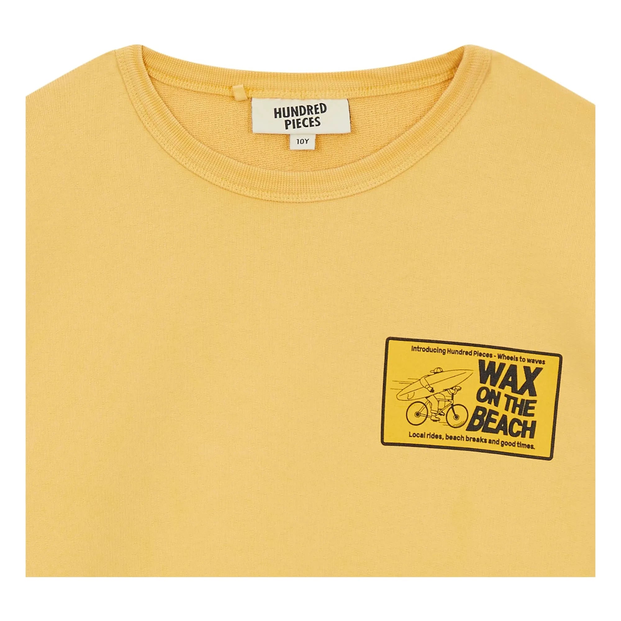 Hundred Pieces - Ryde Wax organik pamuklu sweatshirt | Hardal