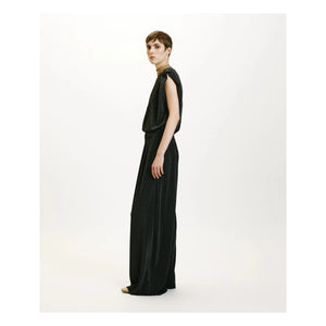Momoni - Aspen Metallic Pants | Silver Gray