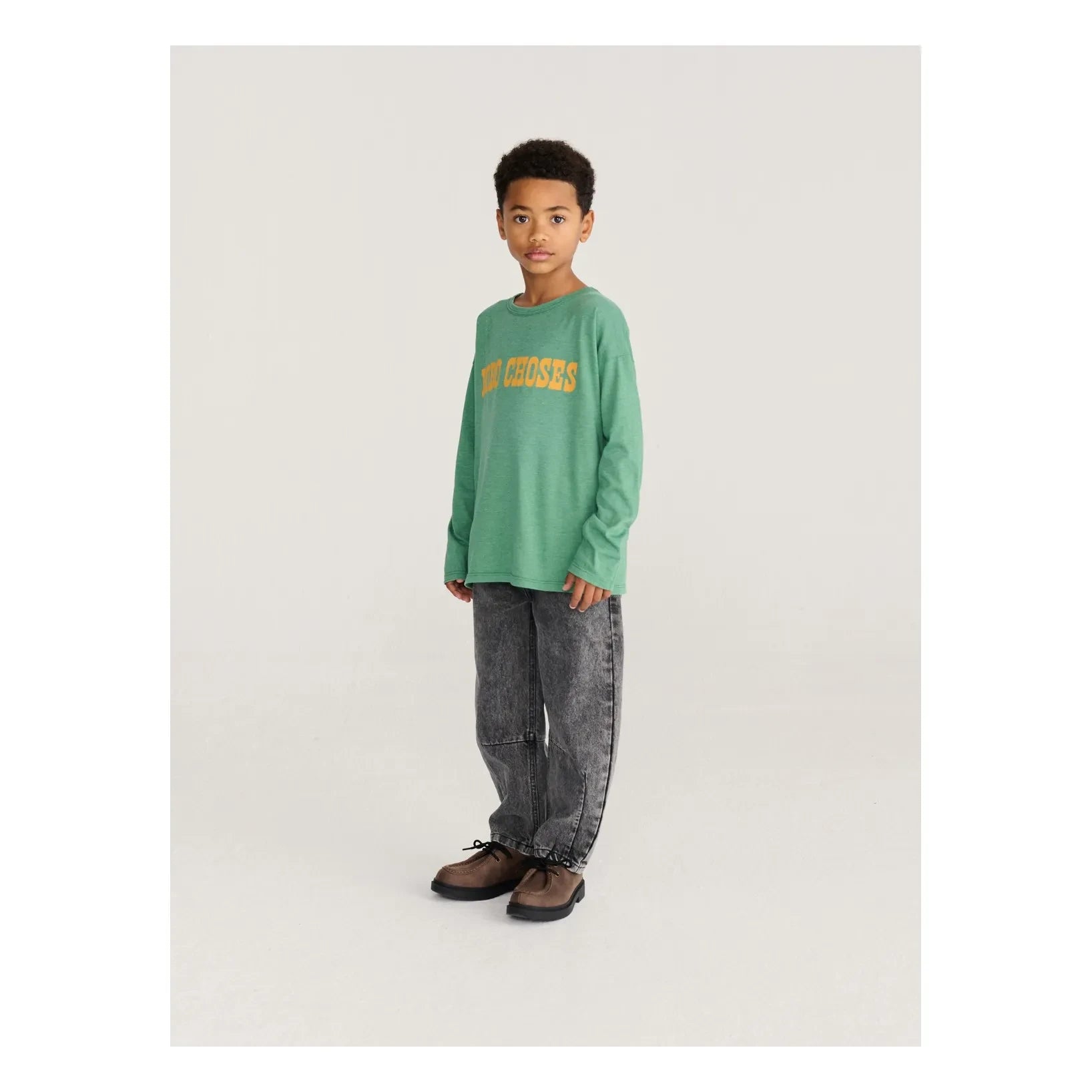 Bobo Choses - Washed Organic Cotton Jeans | Black