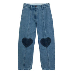 Stella McCartney Kids - Heart Jeans | Blue