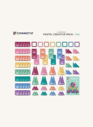 Connetix - Creative Pack - 104 Pieces | Pastel