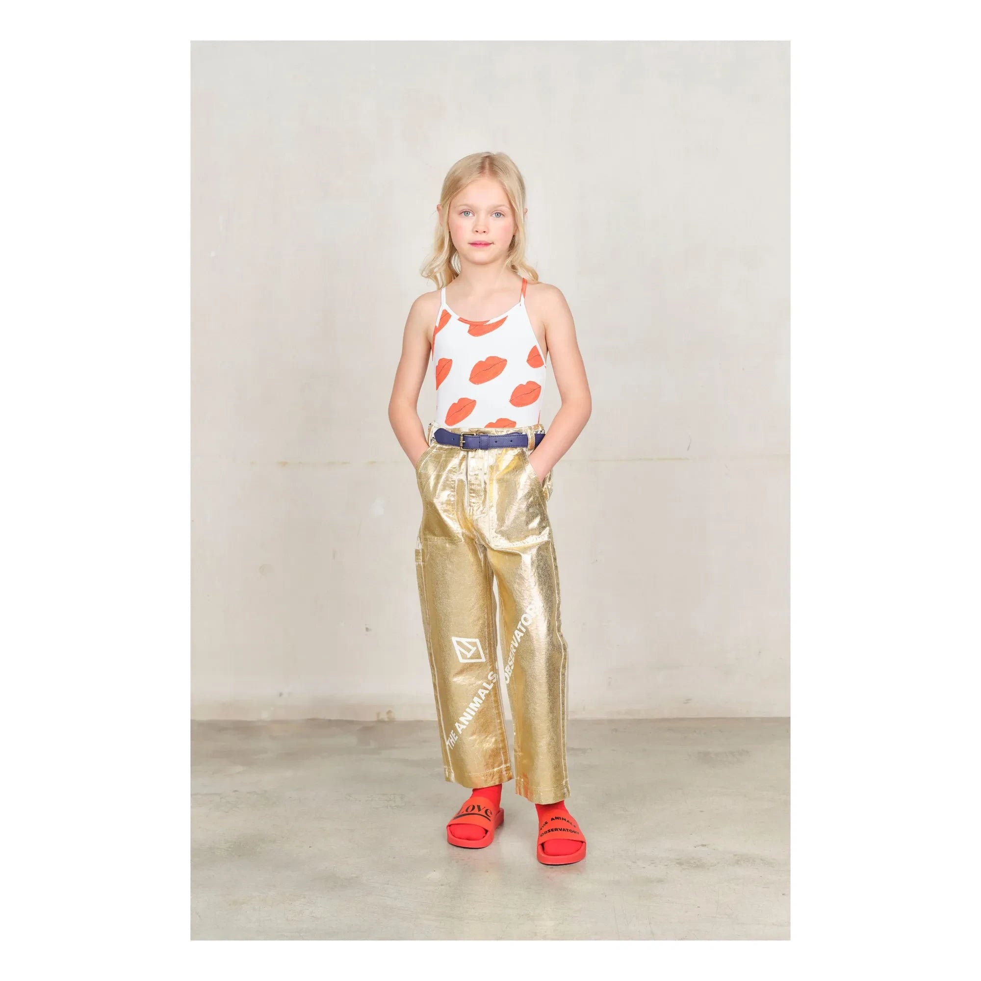 The Animals Observatory - Shiny Condor Pants | Gold