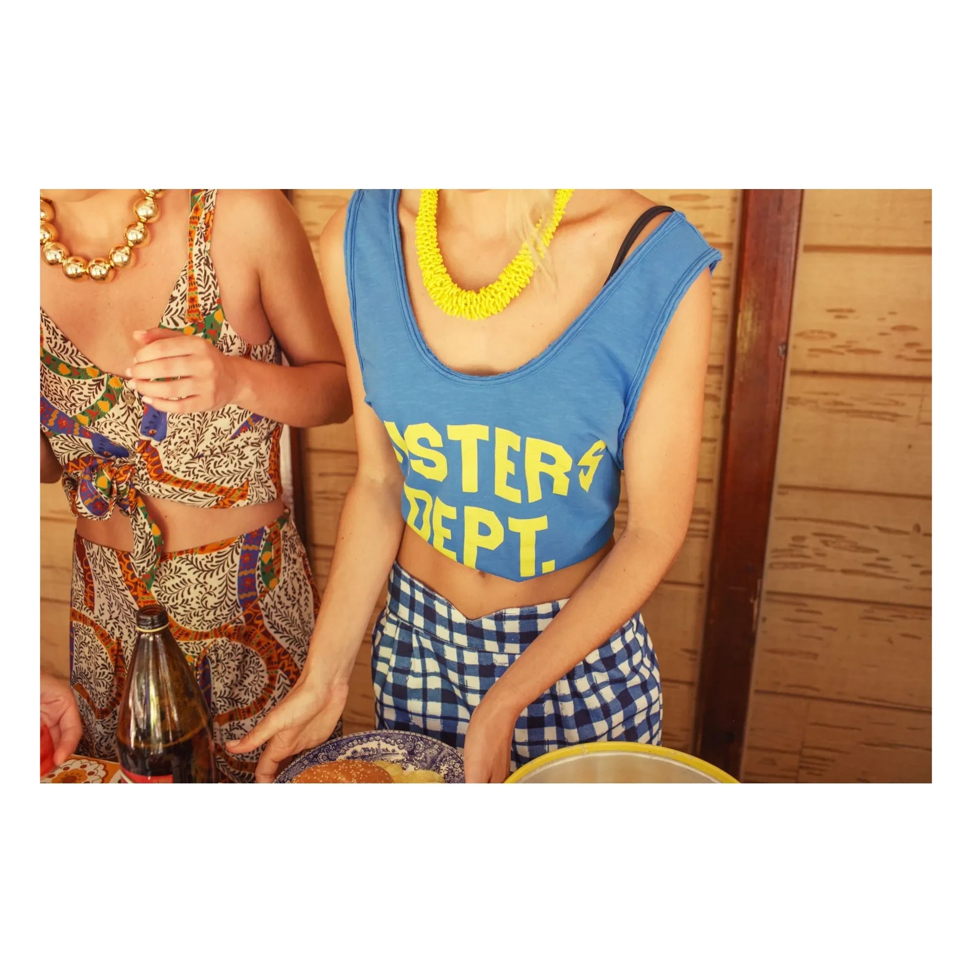 Sisters Department - Olivia Cotton Tank Top | Blue