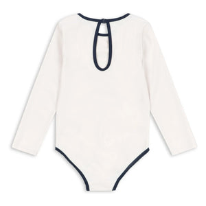 Konges Sløjd - Vilja Long Sleeve Swimwear Recycled Fibres | Ecru
