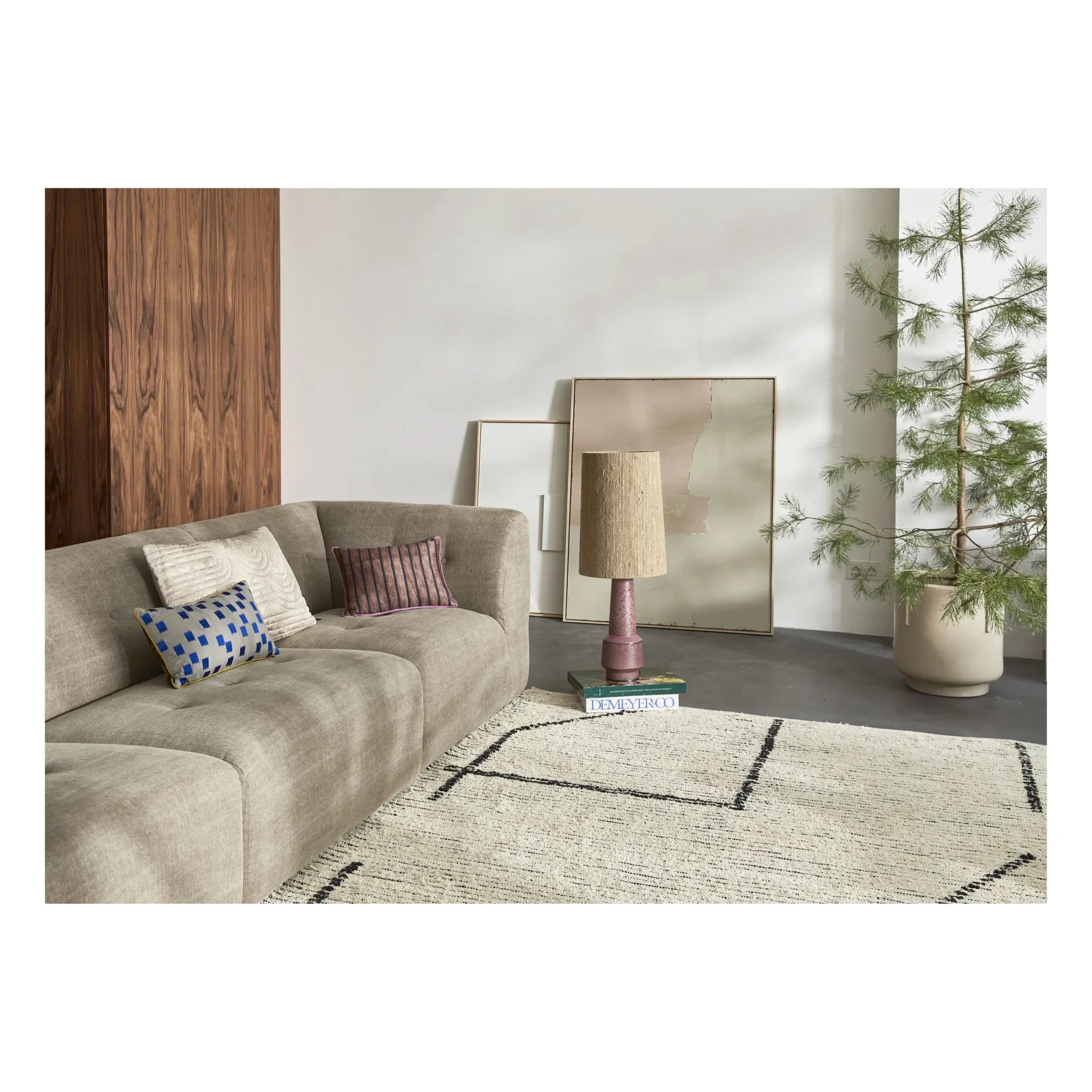 HKliving - Recycled Cotton Rug | Cream