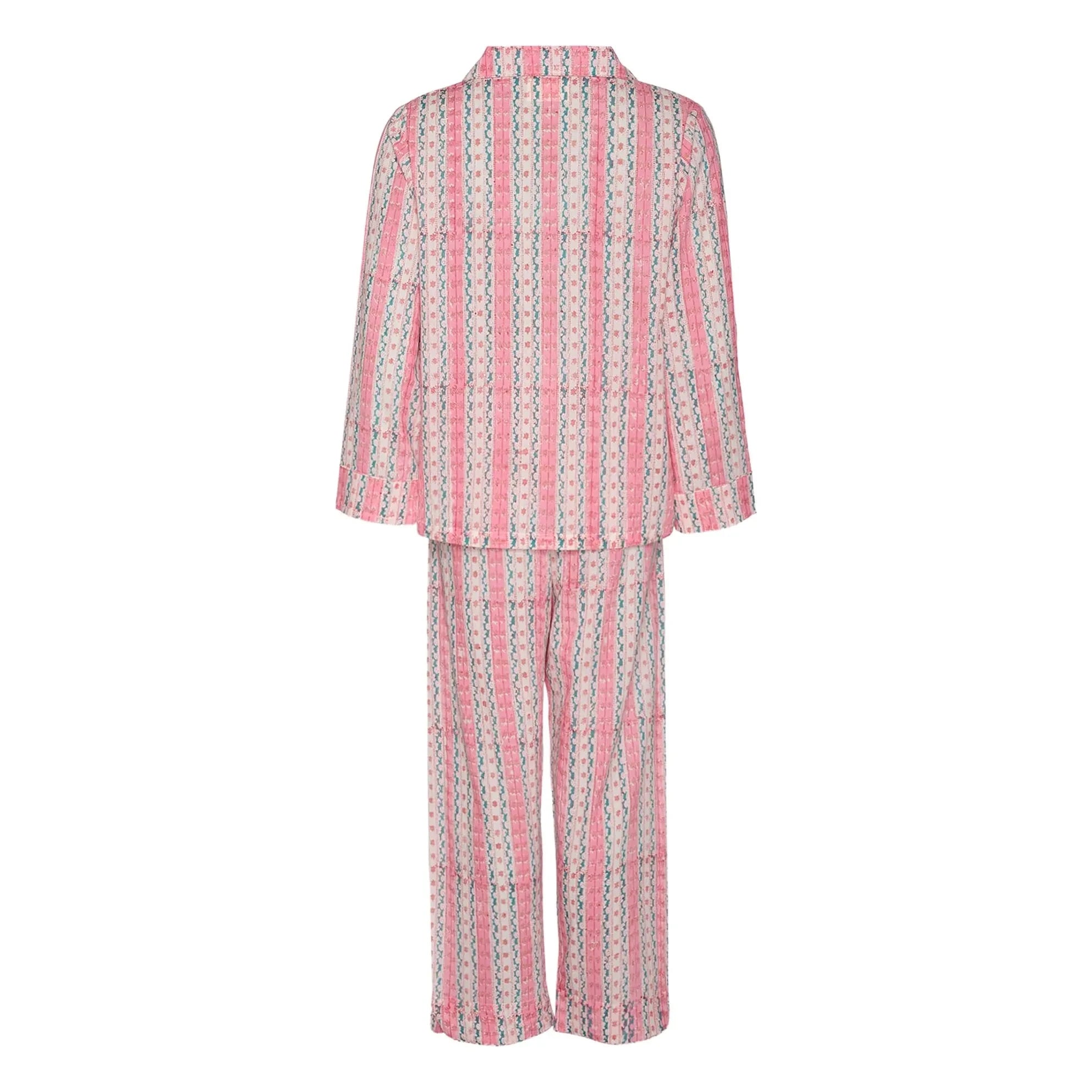 SISSEL EDELBO - Organic Cotton Patterned Night Pajamas | Dusty Pink