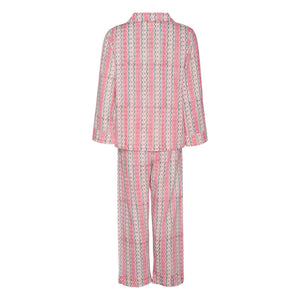 SISSEL EDELBO - Organic Cotton Patterned Night Pajamas | Dusty Pink