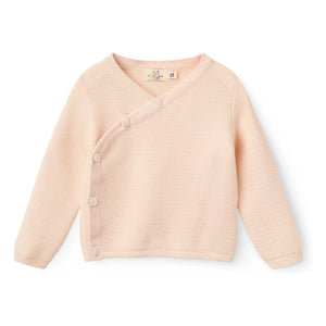Copenhagen Colors - Organic Cotton Cache-Coeur Cardigan | Lychee Pink