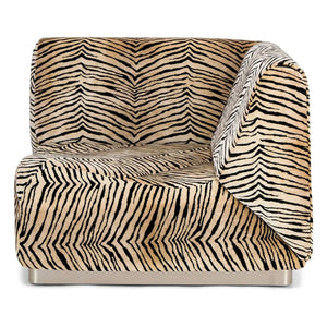 The Socialite Family - Velvet Upholstered Rotondo Corner Module | Tiger