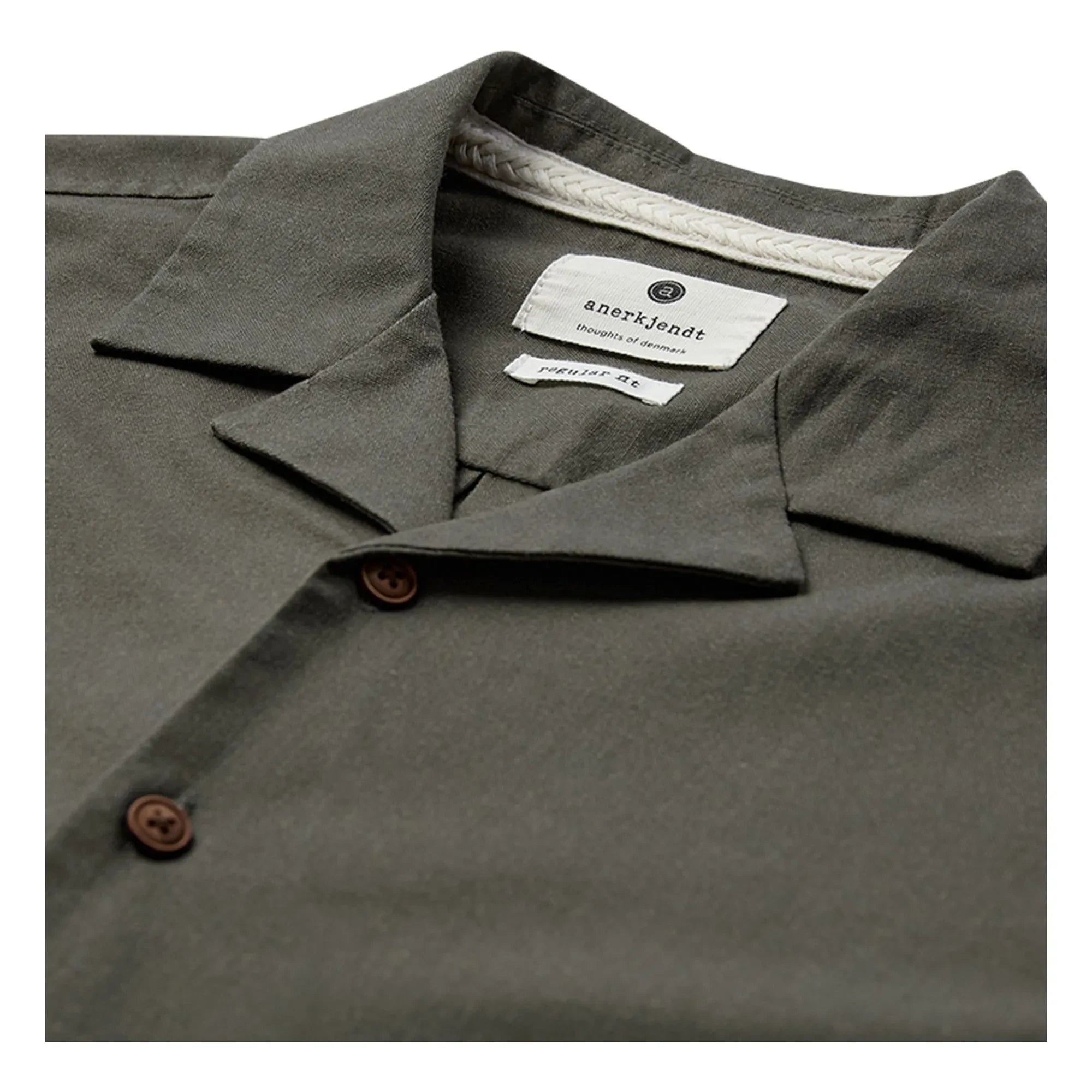 Anerkjendt - Akleo Linen Shirt | Dark Green