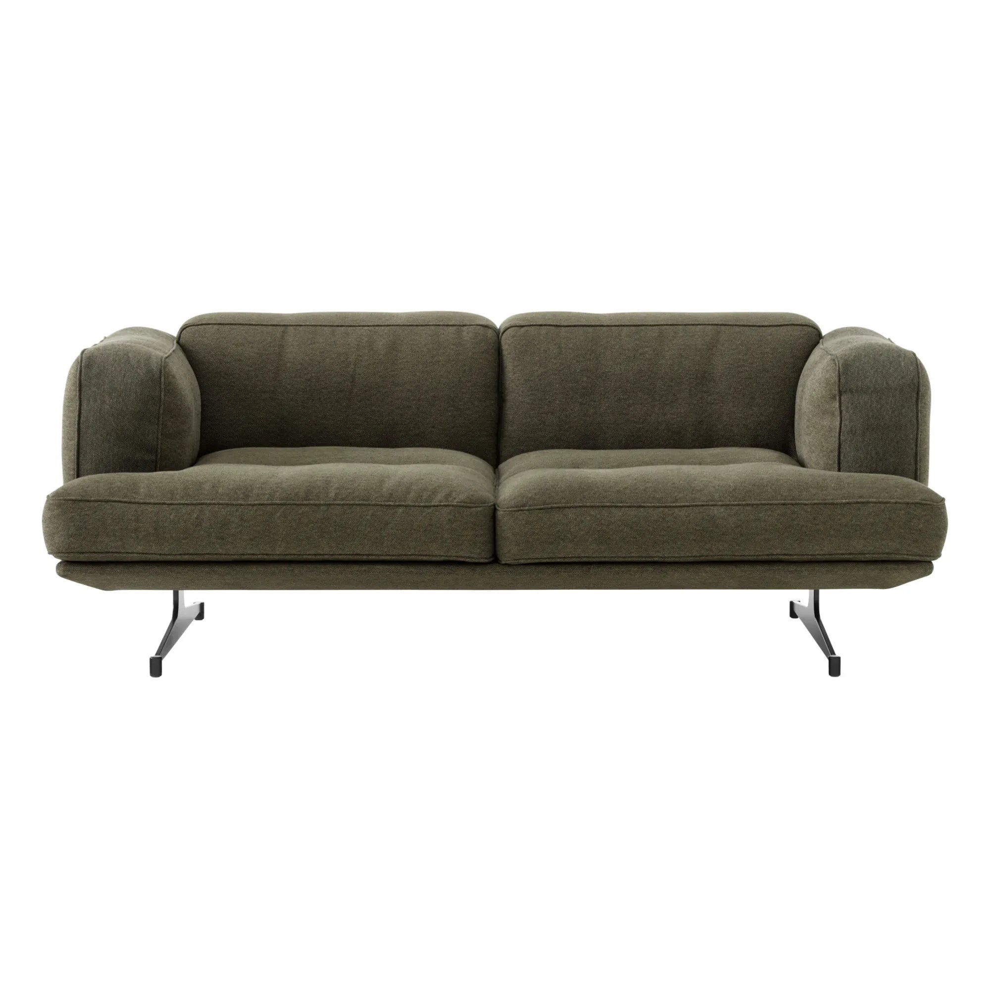 & Tradition - Inland AV22 2-Seater Sofa, Black Base | Haki