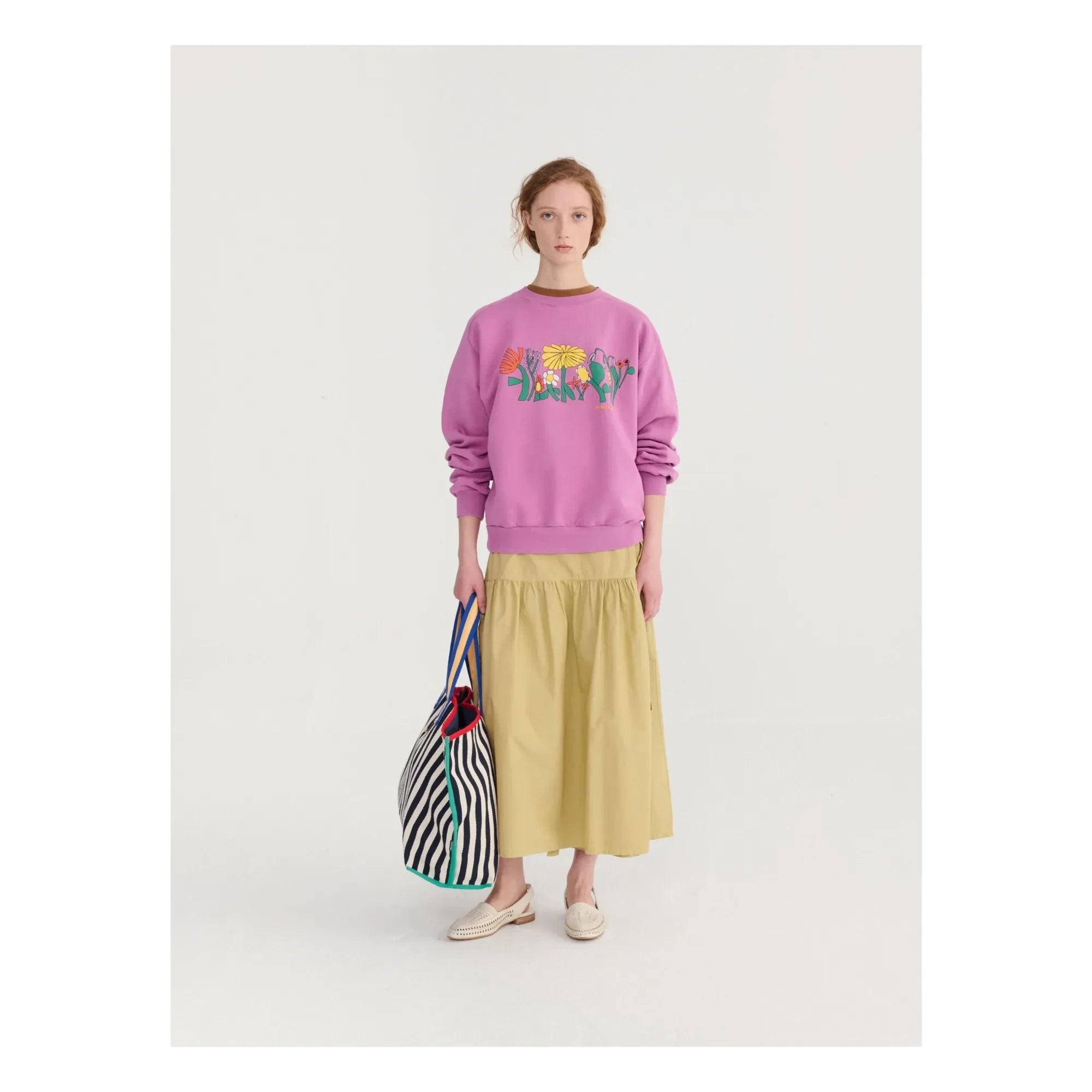 Bobo Choses - Sweat Color Herbalis Organik Pamuk | Mor