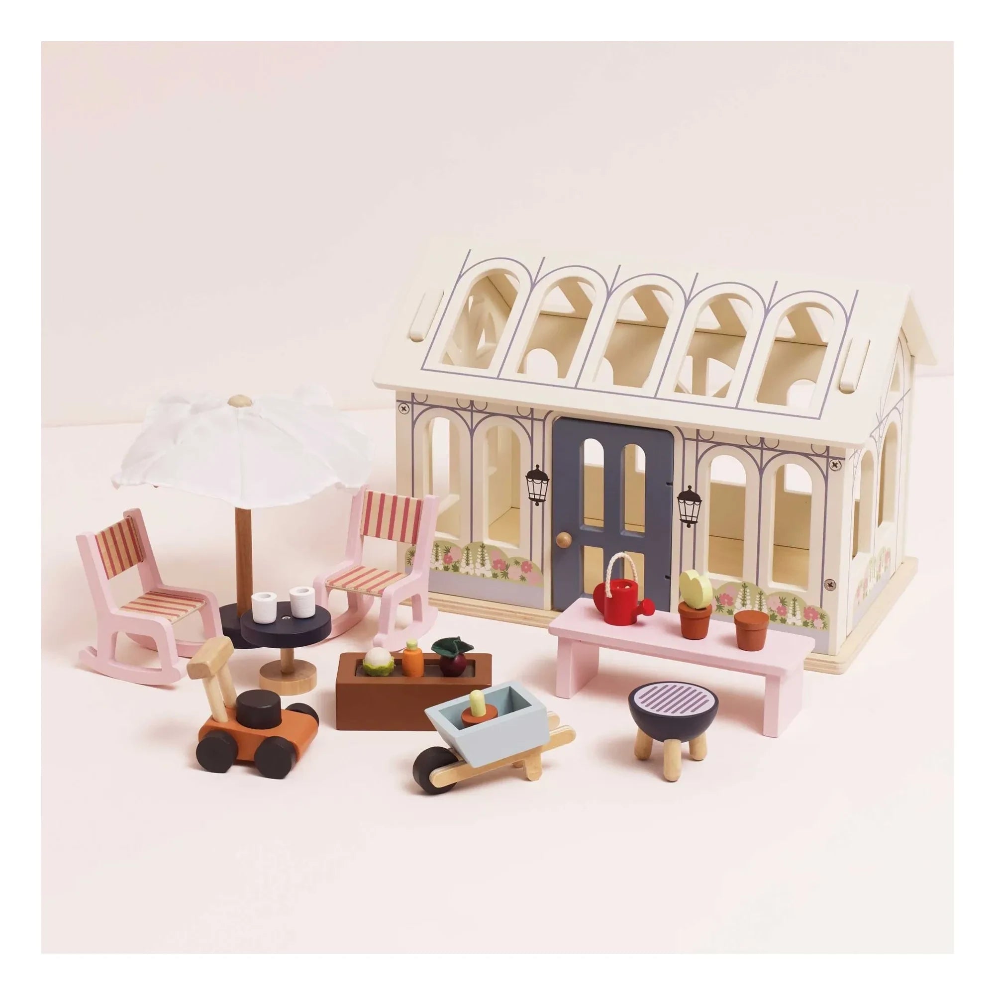 Le Toy Van - Veranda and vegetable garden for a dollhouse