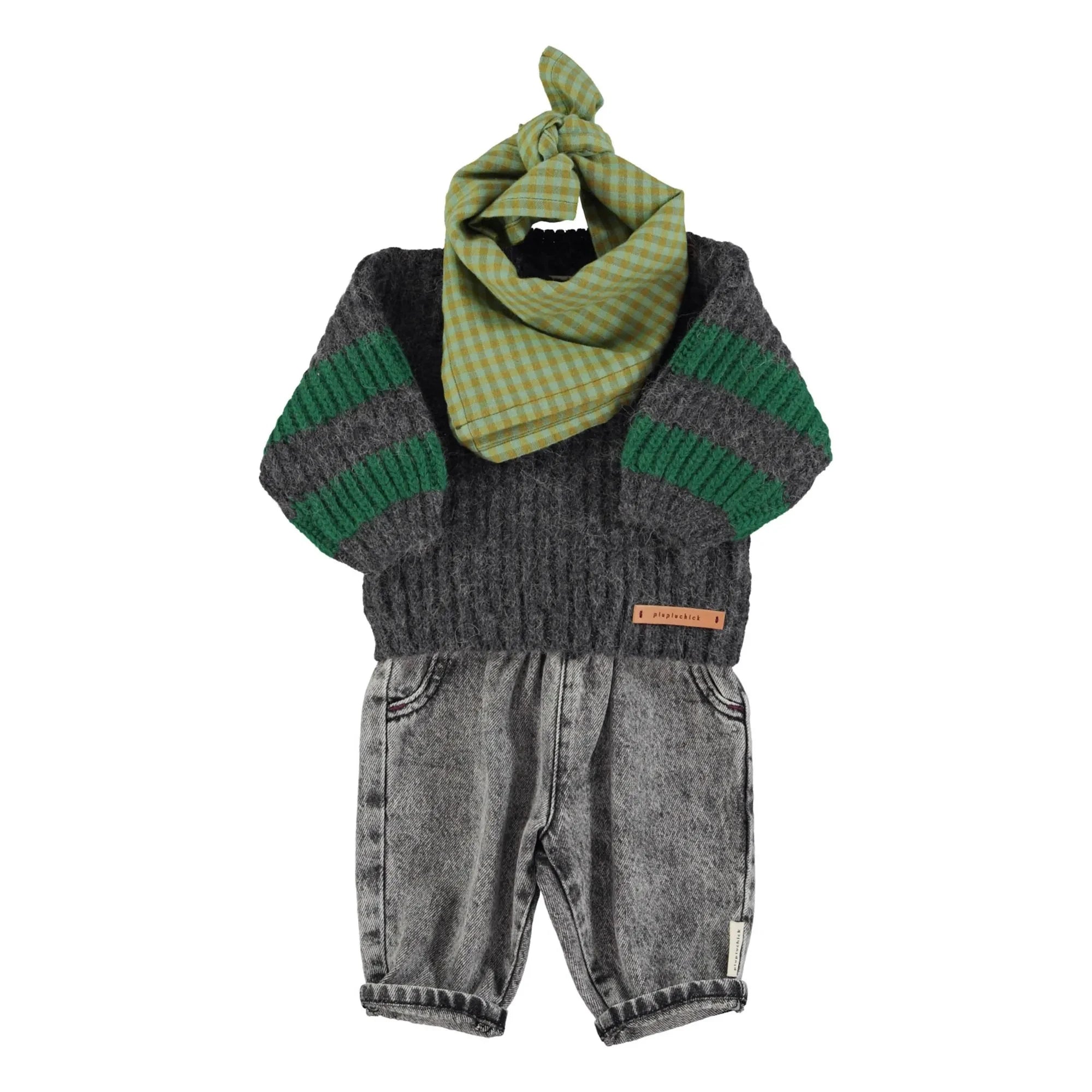 Piupiuchick - Elastic Baby Jeans | Black