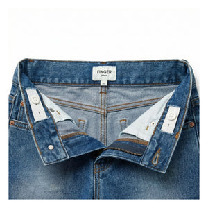 Finger in the Nose - Denim Eva Shorts | Denim Blue