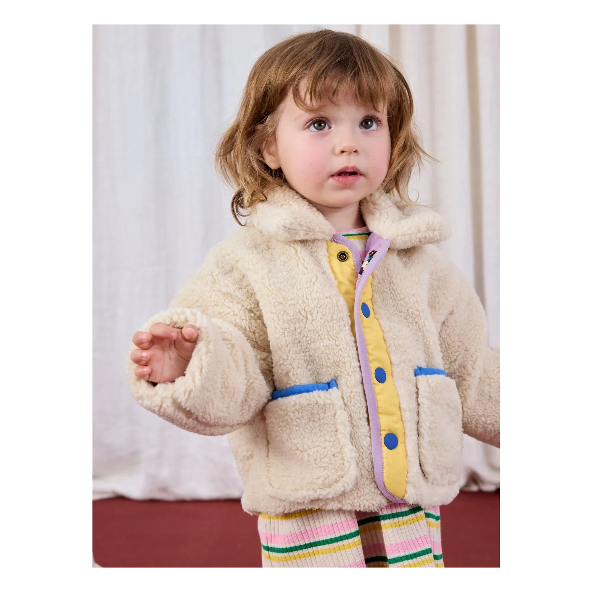 Bobo Choses - Reversible Sherpa Jacket Made from Recycled Fibers | Lilac