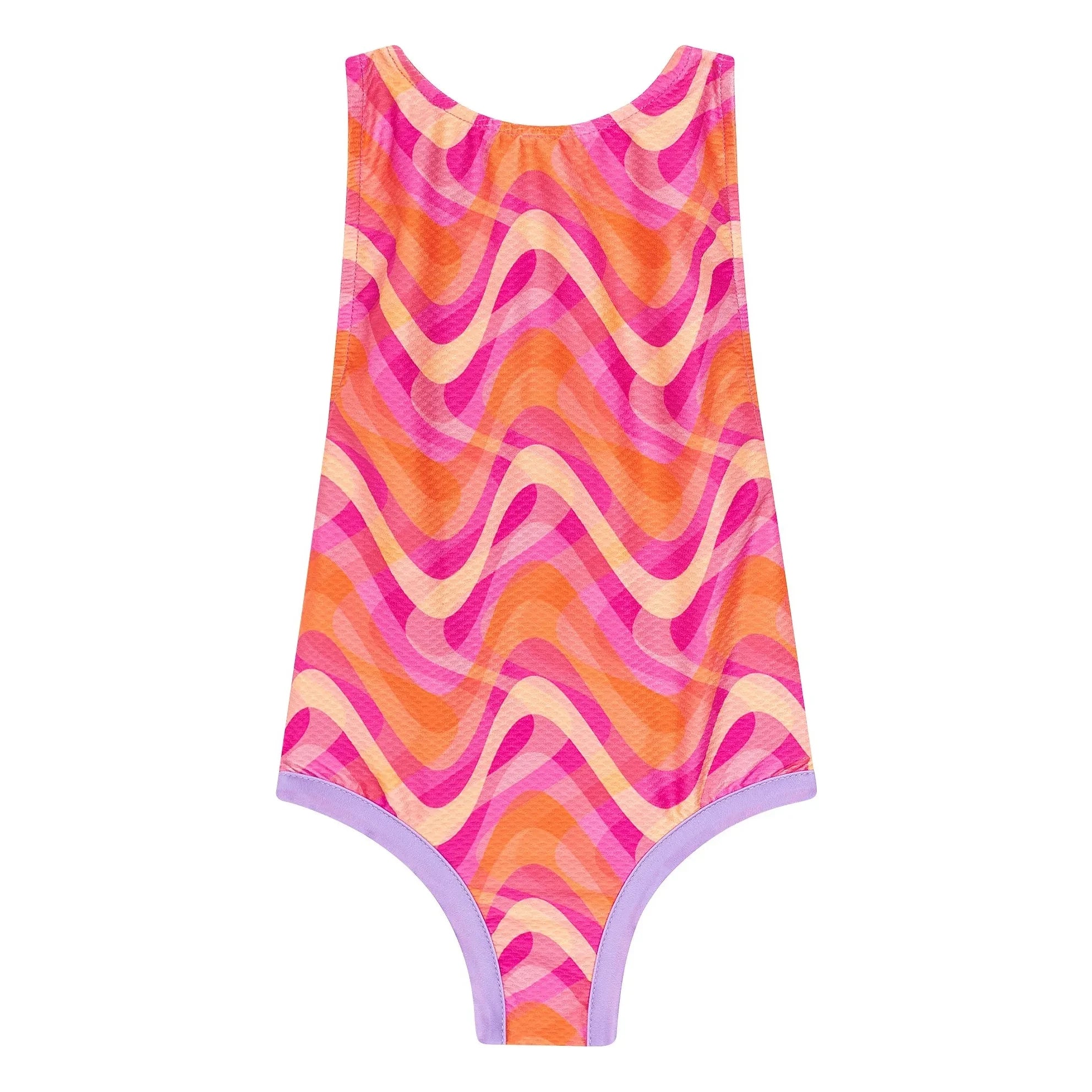 My First Cantê - Emma Abstract Textured Swimsuit | Pink