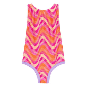 My First Cantê - Emma Abstract Textured Swimsuit | Pink