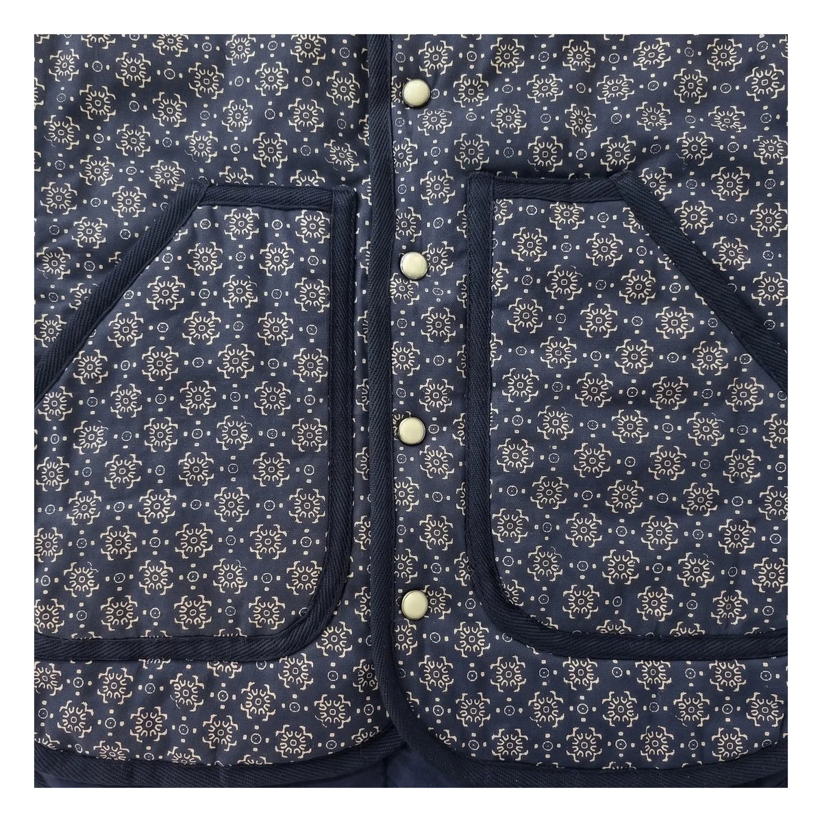 Hundred Pieces - Maria Bandana Kolsuz Yelek | Indigo mavi
