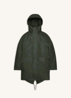 Rains - Long Parka Coat Nome W3T3 | Dark Green