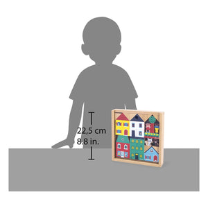 Janod - City Wooden Block Set - Crossroads