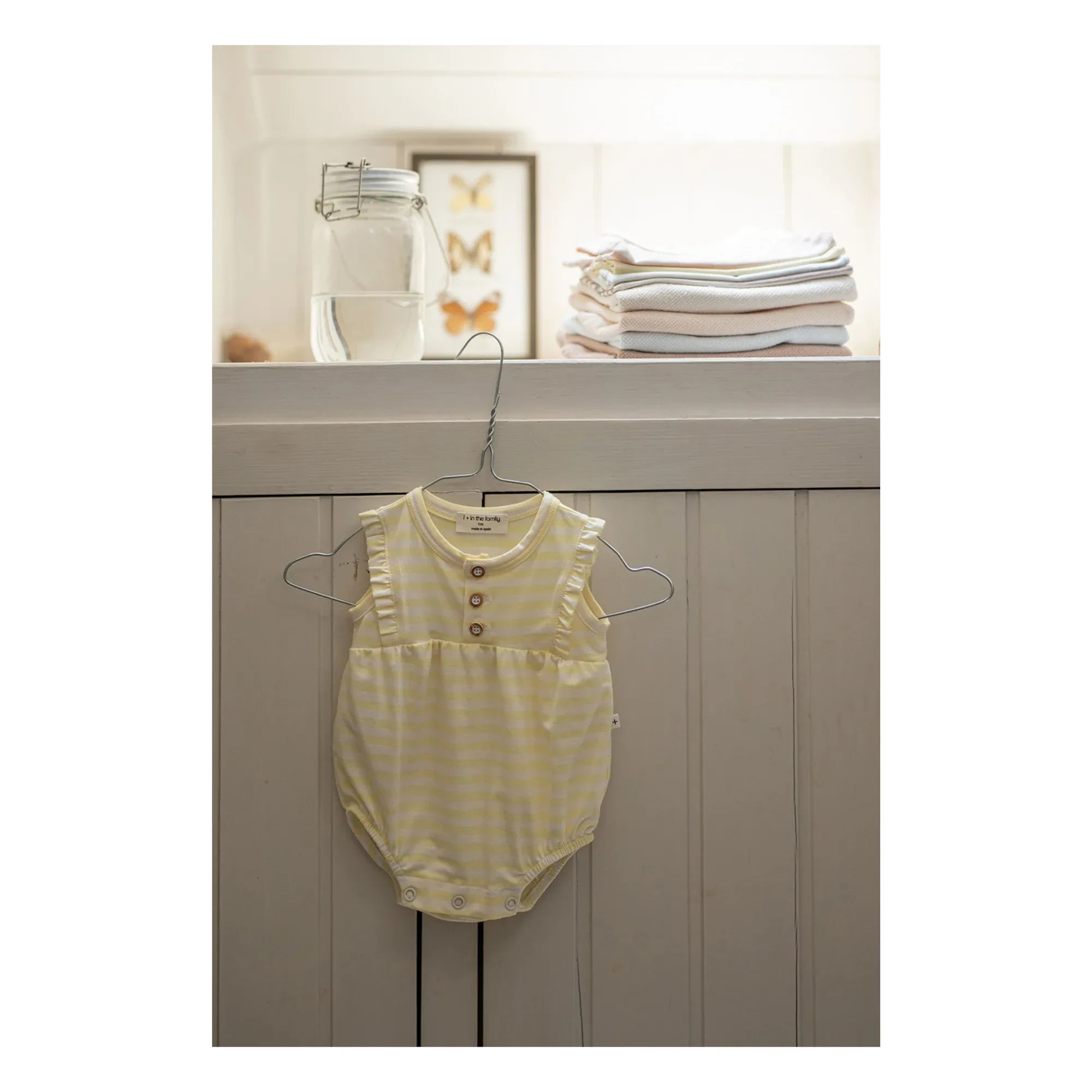 1+ in the family - Cinnia Striped jumpsuit | Pale yellow
