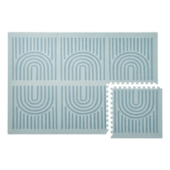 Toddlekind - Linear Modular Play Mat | Gray Blue
